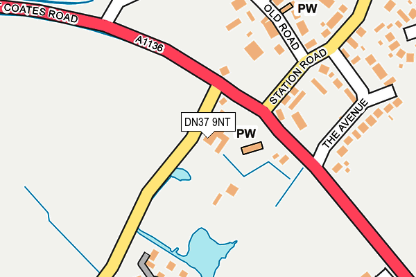 DN37 9NT map - OS OpenMap – Local (Ordnance Survey)