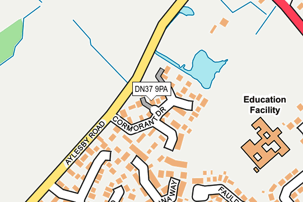DN37 9PA map - OS OpenMap – Local (Ordnance Survey)