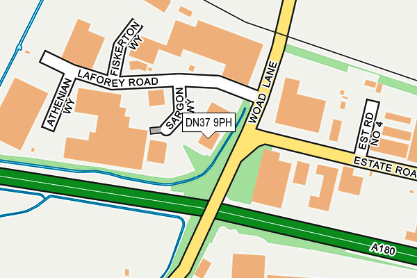 DN37 9PH map - OS OpenMap – Local (Ordnance Survey)