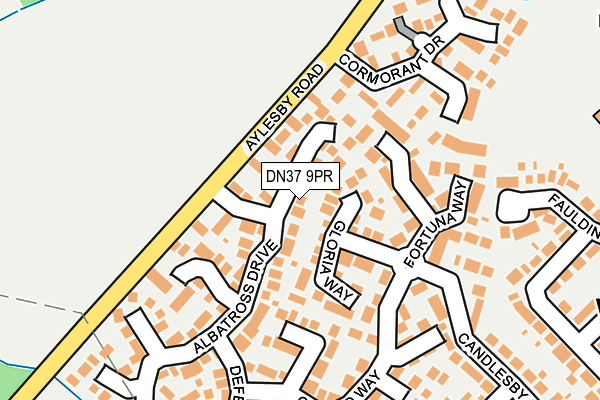 DN37 9PR map - OS OpenMap – Local (Ordnance Survey)