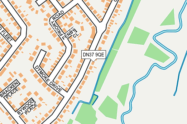 DN37 9QE map - OS OpenMap – Local (Ordnance Survey)
