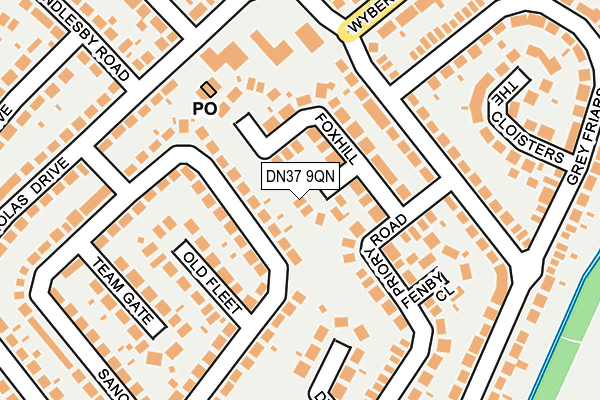 DN37 9QN map - OS OpenMap – Local (Ordnance Survey)