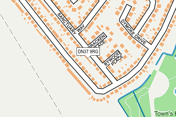 DN37 9RG map - OS OpenMap – Local (Ordnance Survey)