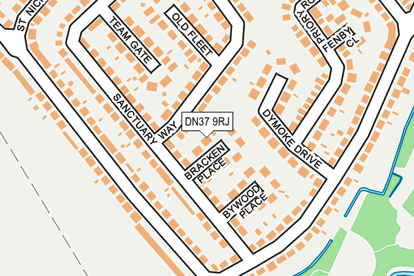 DN37 9RJ map - OS OpenMap – Local (Ordnance Survey)