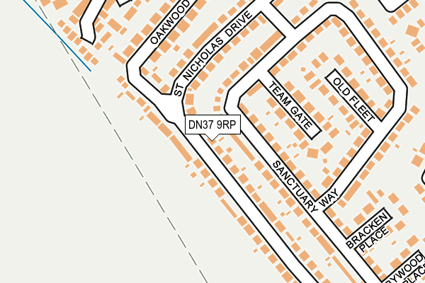 DN37 9RP map - OS OpenMap – Local (Ordnance Survey)