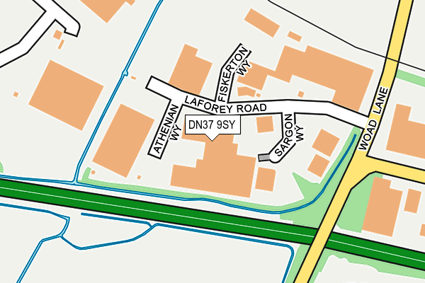 DN37 9SY map - OS OpenMap – Local (Ordnance Survey)