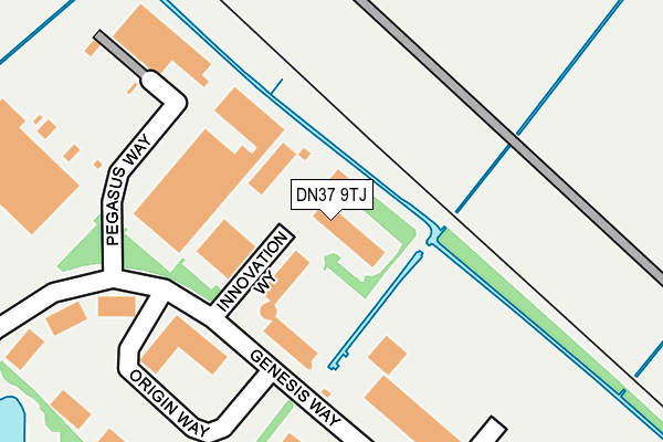 DN37 9TJ map - OS OpenMap – Local (Ordnance Survey)