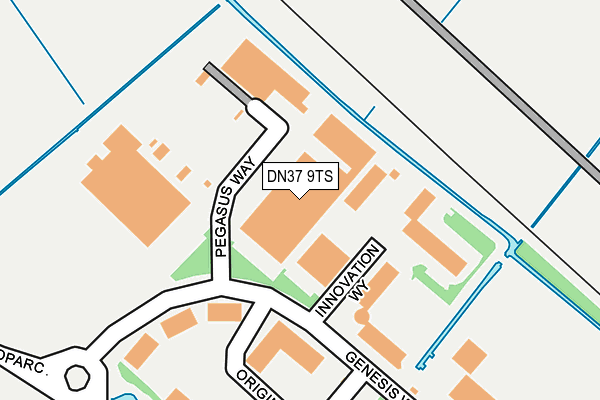 DN37 9TS map - OS OpenMap – Local (Ordnance Survey)
