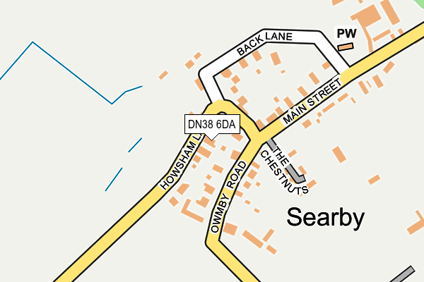DN38 6DA map - OS OpenMap – Local (Ordnance Survey)