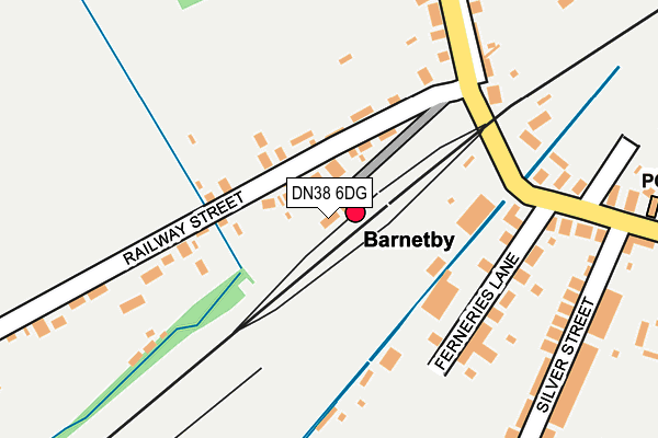 DN38 6DG map - OS OpenMap – Local (Ordnance Survey)