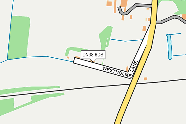 DN38 6DS map - OS OpenMap – Local (Ordnance Survey)