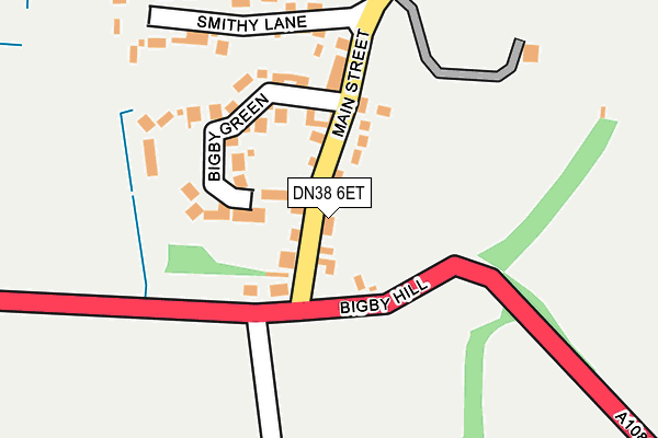 DN38 6ET map - OS OpenMap – Local (Ordnance Survey)