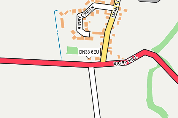 DN38 6EU map - OS OpenMap – Local (Ordnance Survey)