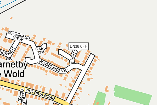 DN38 6FF map - OS OpenMap – Local (Ordnance Survey)