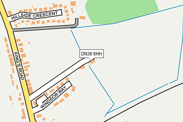 DN38 6HH map - OS OpenMap – Local (Ordnance Survey)