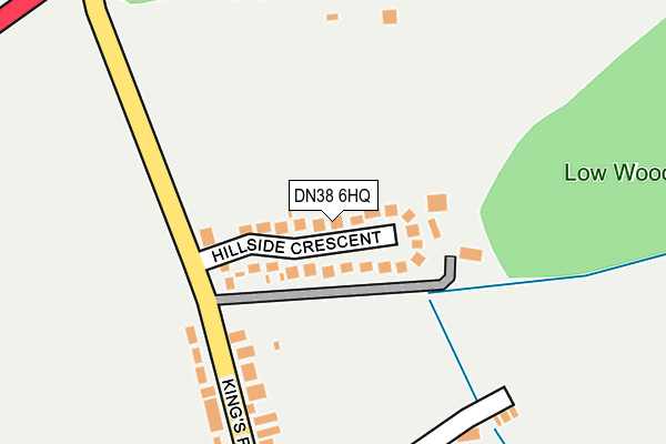 DN38 6HQ map - OS OpenMap – Local (Ordnance Survey)