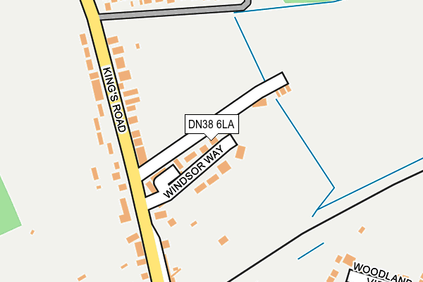 DN38 6LA map - OS OpenMap – Local (Ordnance Survey)