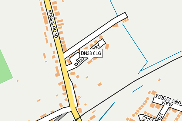 DN38 6LG map - OS OpenMap – Local (Ordnance Survey)