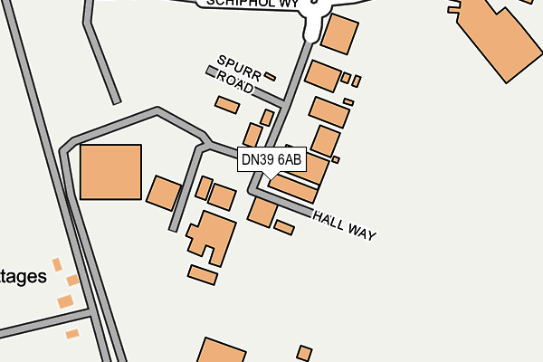 DN39 6AB map - OS OpenMap – Local (Ordnance Survey)