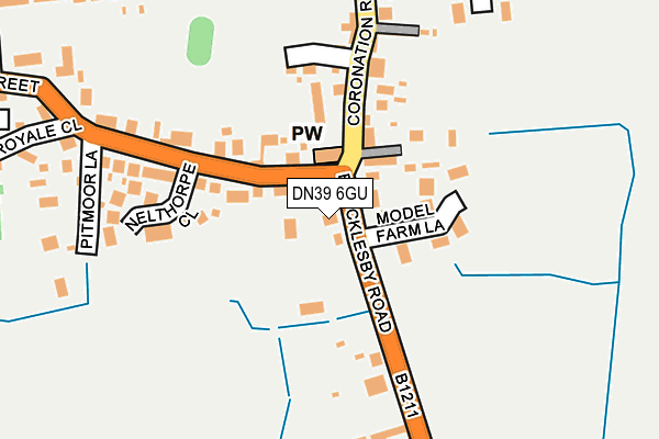 DN39 6GU map - OS OpenMap – Local (Ordnance Survey)