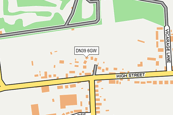 DN39 6GW map - OS OpenMap – Local (Ordnance Survey)