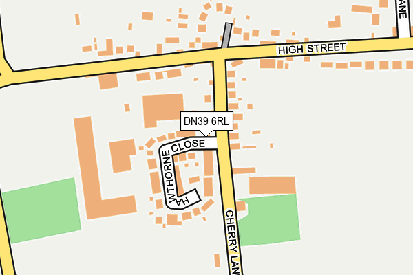 DN39 6RL map - OS OpenMap – Local (Ordnance Survey)