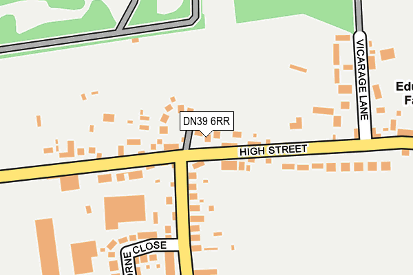 DN39 6RR map - OS OpenMap – Local (Ordnance Survey)