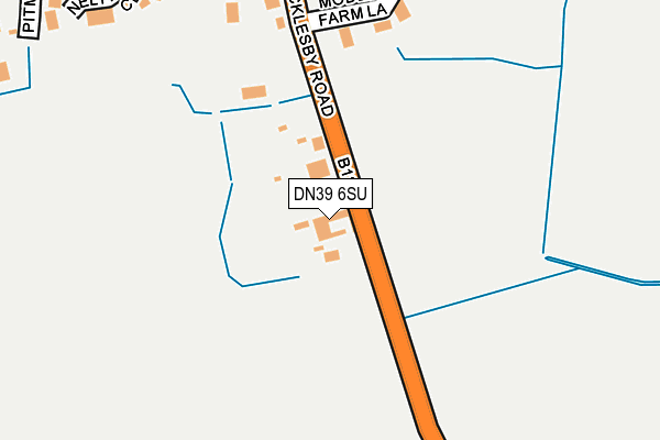 DN39 6SU map - OS OpenMap – Local (Ordnance Survey)