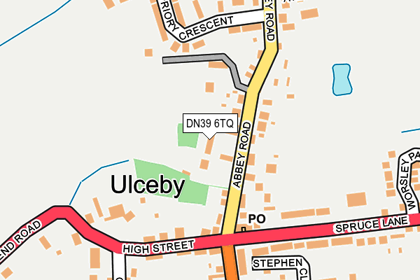 DN39 6TQ map - OS OpenMap – Local (Ordnance Survey)