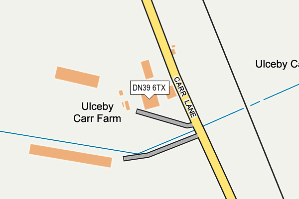 DN39 6TX map - OS OpenMap – Local (Ordnance Survey)