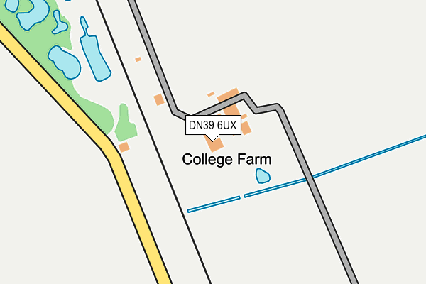 DN39 6UX map - OS OpenMap – Local (Ordnance Survey)