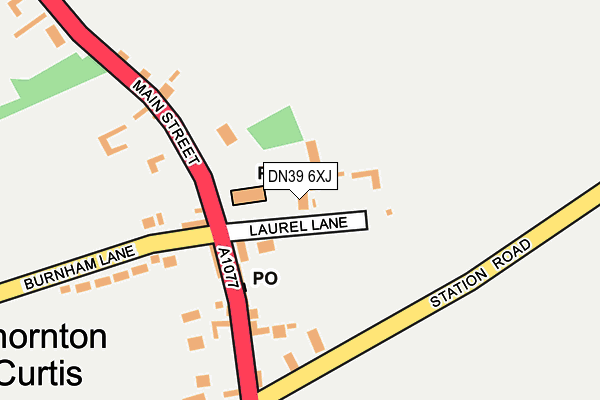 DN39 6XJ map - OS OpenMap – Local (Ordnance Survey)
