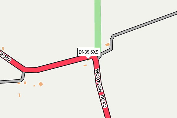 DN39 6XS map - OS OpenMap – Local (Ordnance Survey)