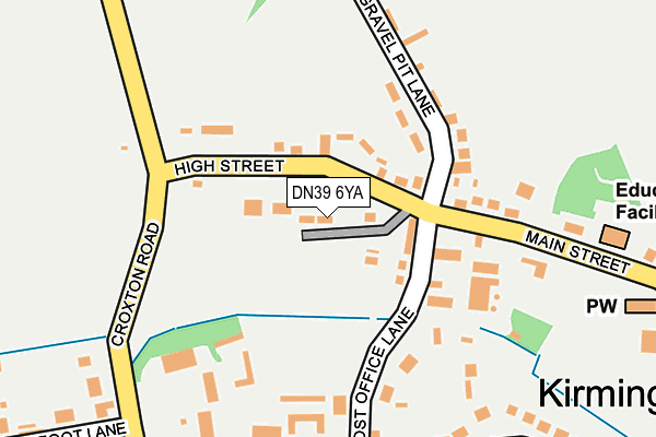 DN39 6YA map - OS OpenMap – Local (Ordnance Survey)