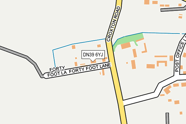 DN39 6YJ map - OS OpenMap – Local (Ordnance Survey)