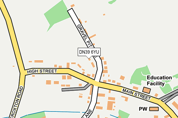 DN39 6YU map - OS OpenMap – Local (Ordnance Survey)