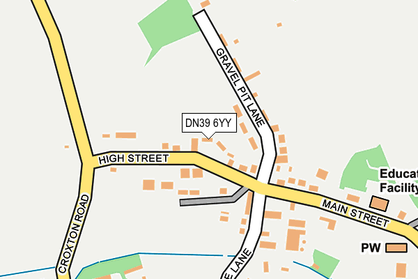DN39 6YY map - OS OpenMap – Local (Ordnance Survey)