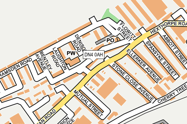 DN4 0AH map - OS OpenMap – Local (Ordnance Survey)