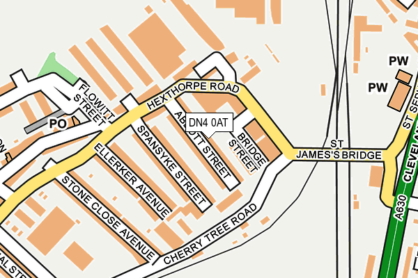 DN4 0AT map - OS OpenMap – Local (Ordnance Survey)