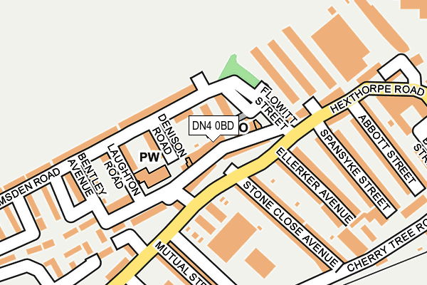DN4 0BD map - OS OpenMap – Local (Ordnance Survey)