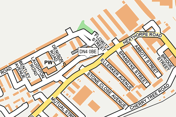 DN4 0BE map - OS OpenMap – Local (Ordnance Survey)