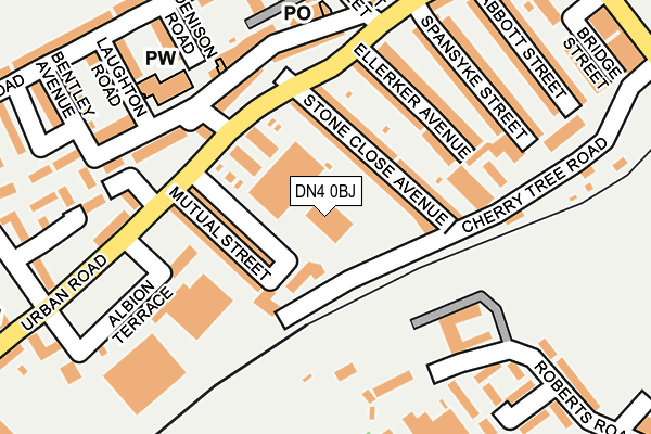 DN4 0BJ map - OS OpenMap – Local (Ordnance Survey)