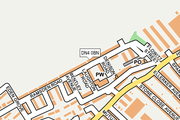 DN4 0BN map - OS OpenMap – Local (Ordnance Survey)