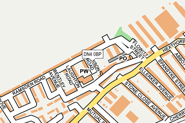 DN4 0BP map - OS OpenMap – Local (Ordnance Survey)