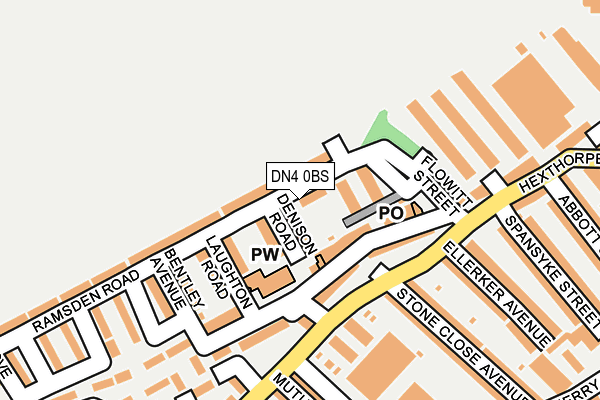 DN4 0BS map - OS OpenMap – Local (Ordnance Survey)