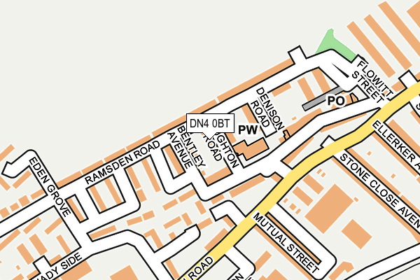 DN4 0BT map - OS OpenMap – Local (Ordnance Survey)