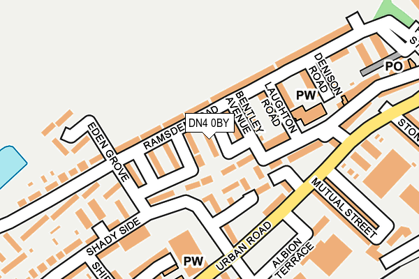 DN4 0BY map - OS OpenMap – Local (Ordnance Survey)