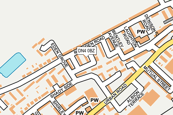DN4 0BZ map - OS OpenMap – Local (Ordnance Survey)