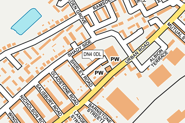 DN4 0DL map - OS OpenMap – Local (Ordnance Survey)