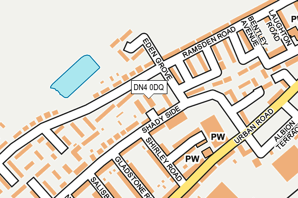 DN4 0DQ map - OS OpenMap – Local (Ordnance Survey)